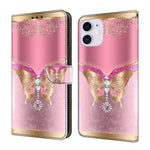 Custodia portafoglio in ecopelle effetto cristallo per iPhone 11