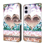 Custodia portafoglio in ecopelle effetto cristallo per iPhone 11
