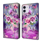 Custodia portafoglio in ecopelle effetto cristallo per iPhone 11
