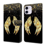 Custodia portafoglio in ecopelle effetto cristallo per iPhone 11