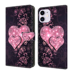 Custodia portafoglio in ecopelle effetto cristallo per iPhone 11