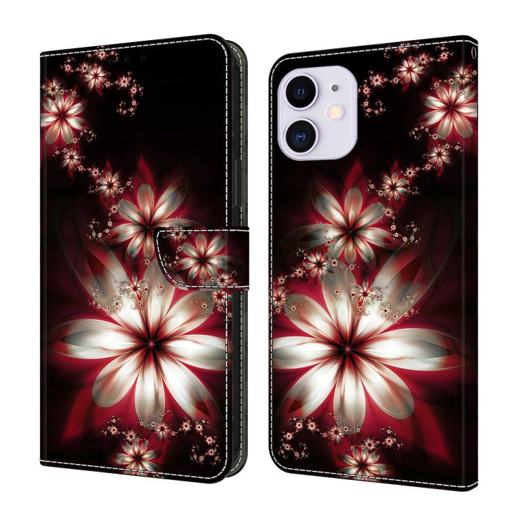 Custodia portafoglio in ecopelle effetto cristallo per iPhone 11