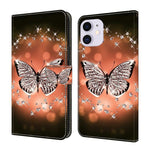 Custodia portafoglio in ecopelle effetto cristallo per iPhone 11