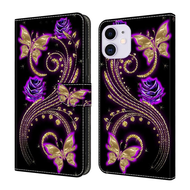 Custodia portafoglio in ecopelle effetto cristallo per iPhone 11