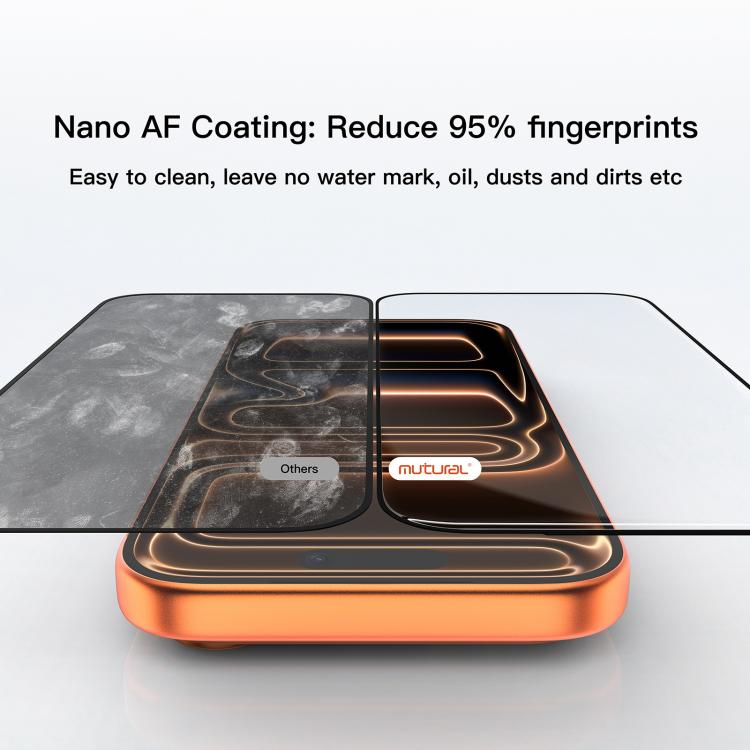 Pellicola in vetro temperato antiriflesso Mutural Easy Install per camera senza polvere, For iPhone 17 Pro Max, For iPhone 17 Pro, For iPhone 17, For iPhone Air