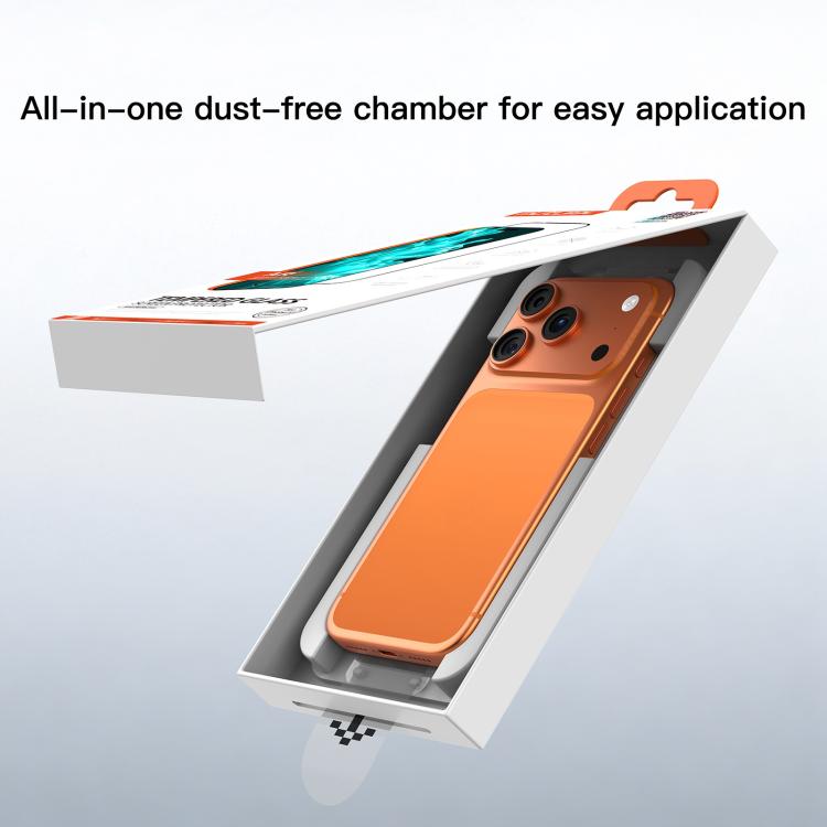 Pellicola in vetro temperato antiriflesso Mutural Easy Install per camera senza polvere, For iPhone 17 Pro Max, For iPhone 17 Pro, For iPhone 17, For iPhone Air