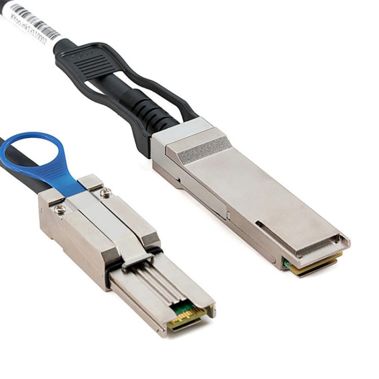 WG205 QSFP+40G to mini SAS 26PSFF-8088DAC High-Speed ??Server Data Cable, 1m