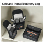 Borsa di sicurezza antideflagrante Sunnylife per batterie DJI Avata 2 / 360, borsa protettiva per batterie Li-Po., For 1pc Battery, For 2pcs Batteries, For 3pcs Batteries