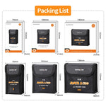 Borsa di sicurezza antideflagrante Sunnylife per batterie DJI Avata 2 / 360, borsa protettiva per batterie Li-Po., For 1pc Battery, For 2pcs Batteries, For 3pcs Batteries