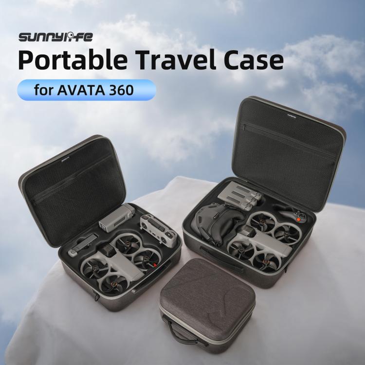 Borsa rigida da viaggio Sunnylife per DJI Avata 360., Easy Carrying Combo Bag, 5-Batteries Combo Bag, 6-Batteries Combo Bag