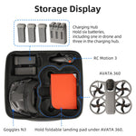 Borsa rigida da viaggio Sunnylife per DJI Avata 360., Easy Carrying Combo Bag, 5-Batteries Combo Bag, 6-Batteries Combo Bag