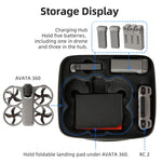 Borsa rigida da viaggio Sunnylife per DJI Avata 360., Easy Carrying Combo Bag, 5-Batteries Combo Bag, 6-Batteries Combo Bag