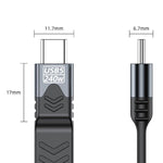 Cavo USB-C 240W 80Gbps Thunderbolt 5 16K 15cm