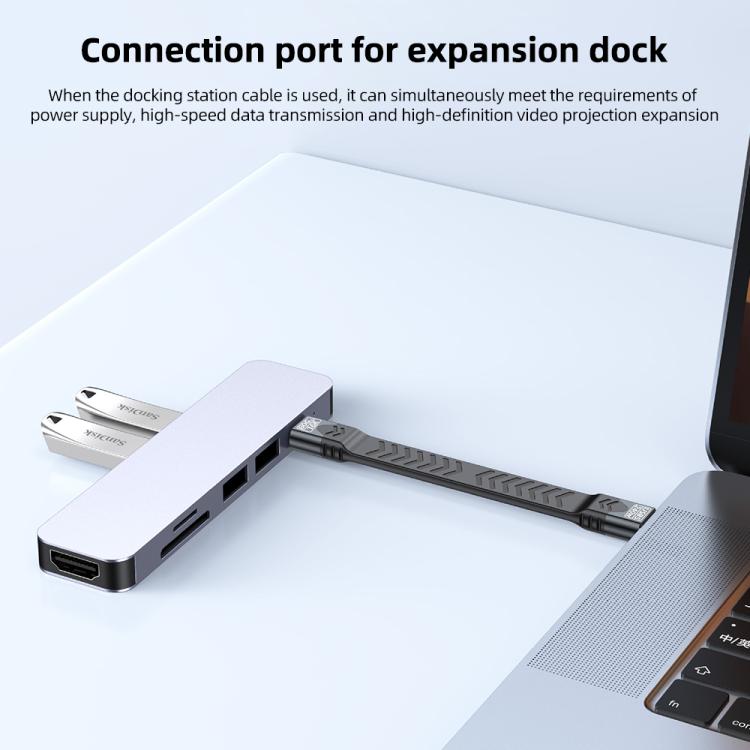Cavo USB-C 240W 80Gbps Thunderbolt 5 16K 15cm