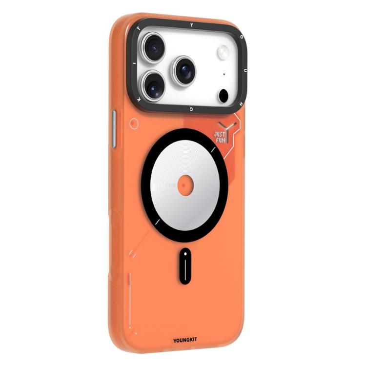 Custodia ibrida magnetica per telefono YOUNGKIT Disc Design Series in TPU e PC, For iPhone 17 Pro Max, For iPhone 17 Pro