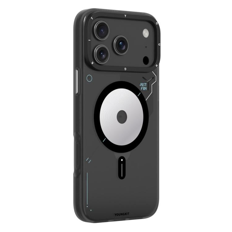 Custodia ibrida magnetica per telefono YOUNGKIT Disc Design Series in TPU e PC, For iPhone 17 Pro Max, For iPhone 17 Pro
