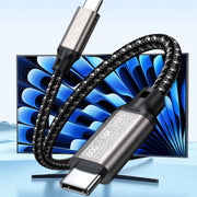 USB5 240W 16K 80Gbps Type-C to Type-C Thunderbolt 4 Full-function Data Cable