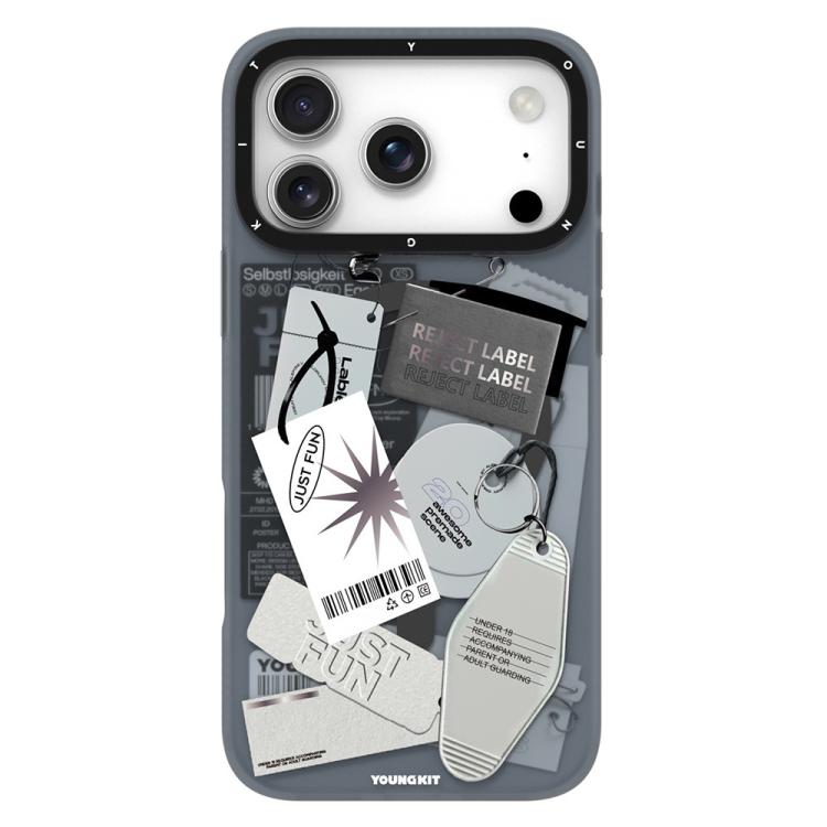 Custodia per telefono YOUNGKIT Interdimensional Series con finitura magnetica opaca in TPU IMD, For iPhone 17 Pro Max, For iPhone 17 Pro