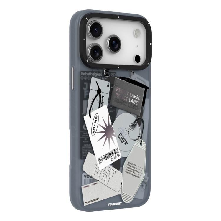 Custodia per telefono YOUNGKIT Interdimensional Series con finitura magnetica opaca in TPU IMD, For iPhone 17 Pro Max, For iPhone 17 Pro