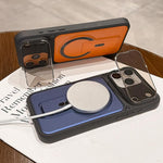 Cover antiurto con copriobiettivo e supporto per iPhone