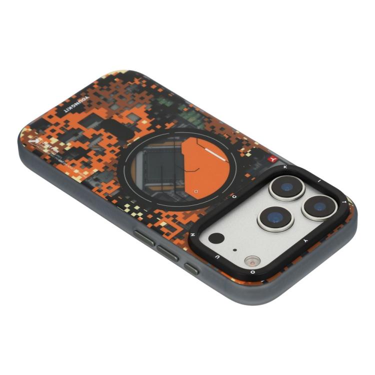 Custodia ibrida magnetica in TPU e PC della serie YOUNGKIT Camouflage Sack2.0 per telefono., For iPhone 17 Pro Max, For iPhone 17 Pro