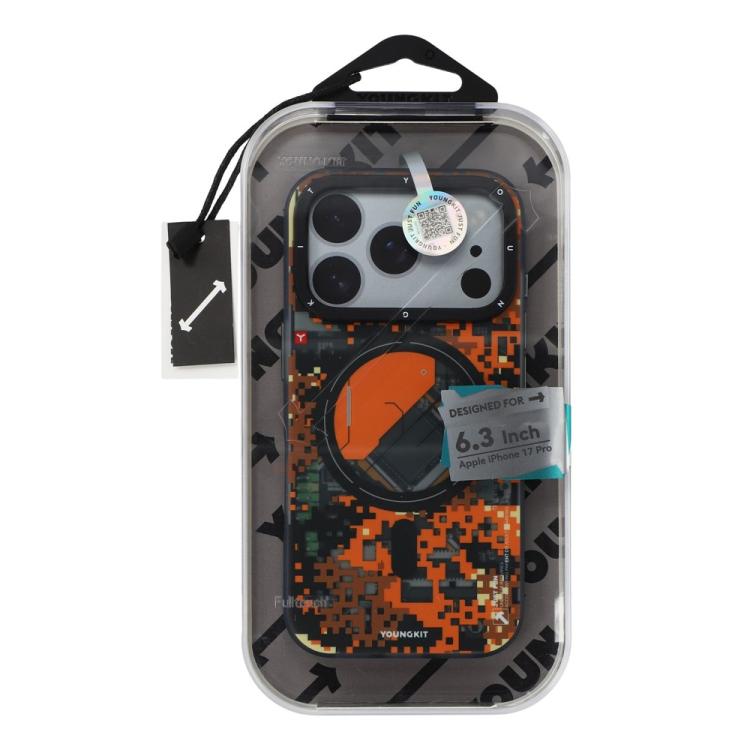 Custodia ibrida magnetica in TPU e PC della serie YOUNGKIT Camouflage Sack2.0 per telefono., For iPhone 17 Pro Max, For iPhone 17 Pro