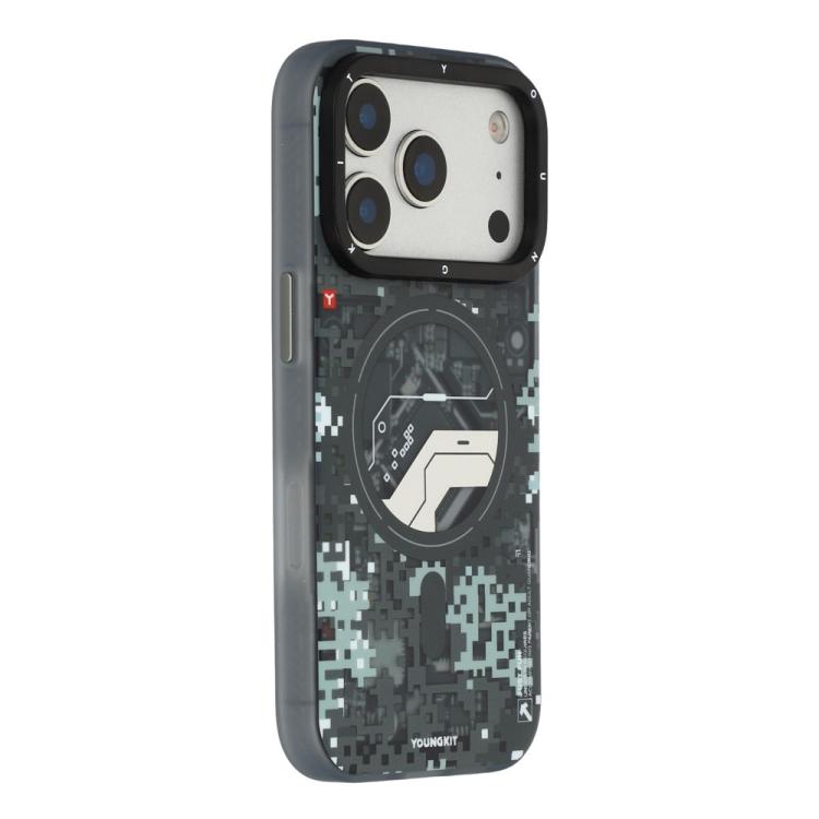 Custodia ibrida magnetica in TPU e PC della serie YOUNGKIT Camouflage Sack2.0 per telefono., For iPhone 17 Pro Max, For iPhone 17 Pro