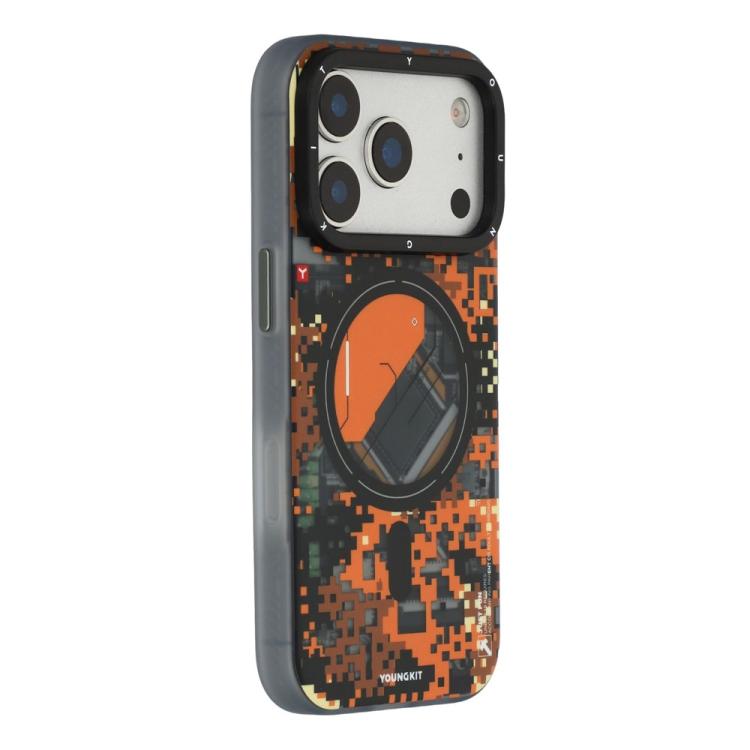 Custodia ibrida magnetica in TPU e PC della serie YOUNGKIT Camouflage Sack2.0 per telefono., For iPhone 17 Pro Max, For iPhone 17 Pro