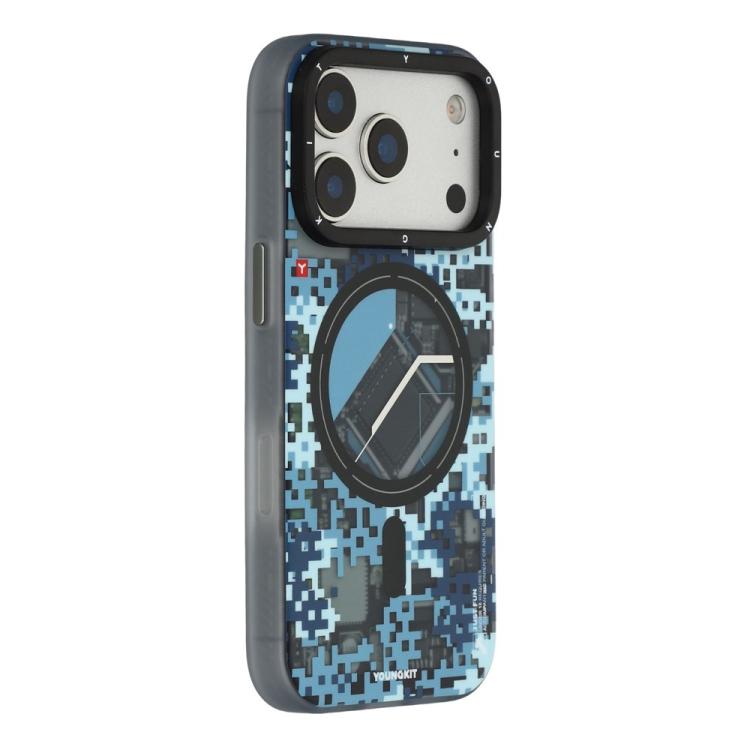 Custodia ibrida magnetica in TPU e PC della serie YOUNGKIT Camouflage Sack2.0 per telefono., For iPhone 17 Pro Max, For iPhone 17 Pro