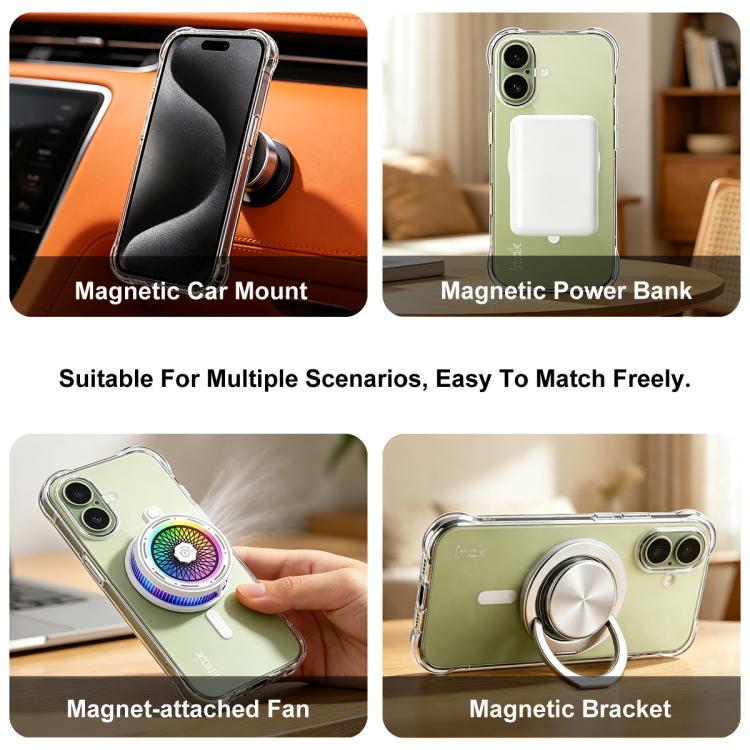 Custodia per telefono Imak in TPU antiurto con airbag magnetico., For Samsung Galaxy S26+ 5G, For Samsung Galaxy S26 Ultra 5G, For Samsung Galaxy S26 5G