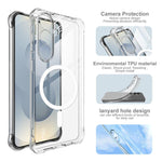Custodia per telefono Imak in TPU antiurto con airbag magnetico., For Samsung Galaxy S26+ 5G, For Samsung Galaxy S26 Ultra 5G, For Samsung Galaxy S26 5G