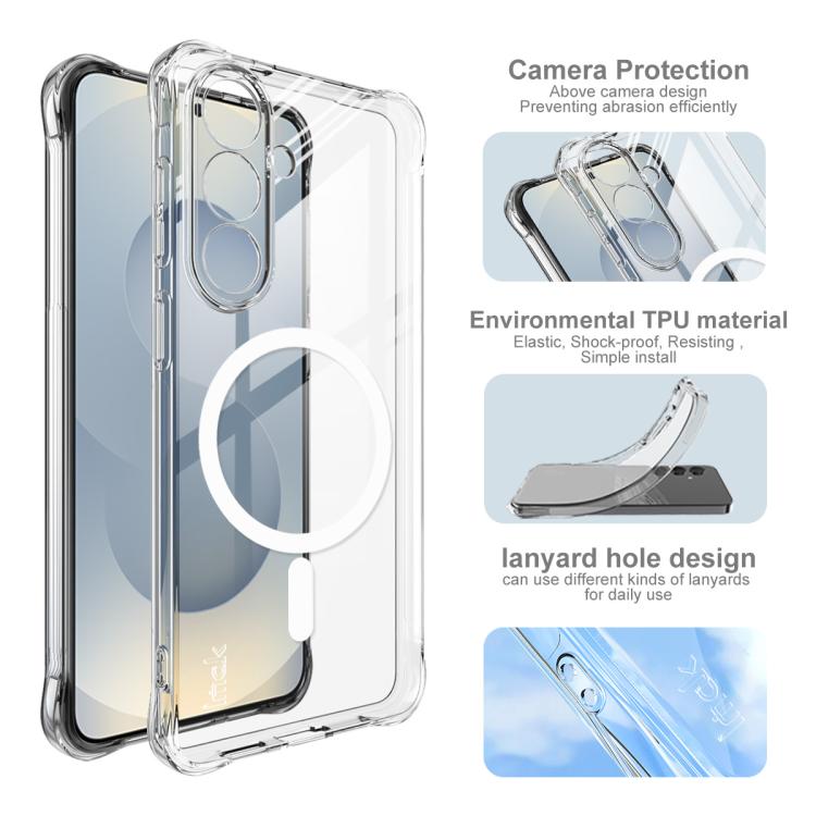 Custodia per telefono Imak in TPU antiurto con airbag magnetico., For Samsung Galaxy S26+ 5G, For Samsung Galaxy S26 Ultra 5G, For Samsung Galaxy S26 5G