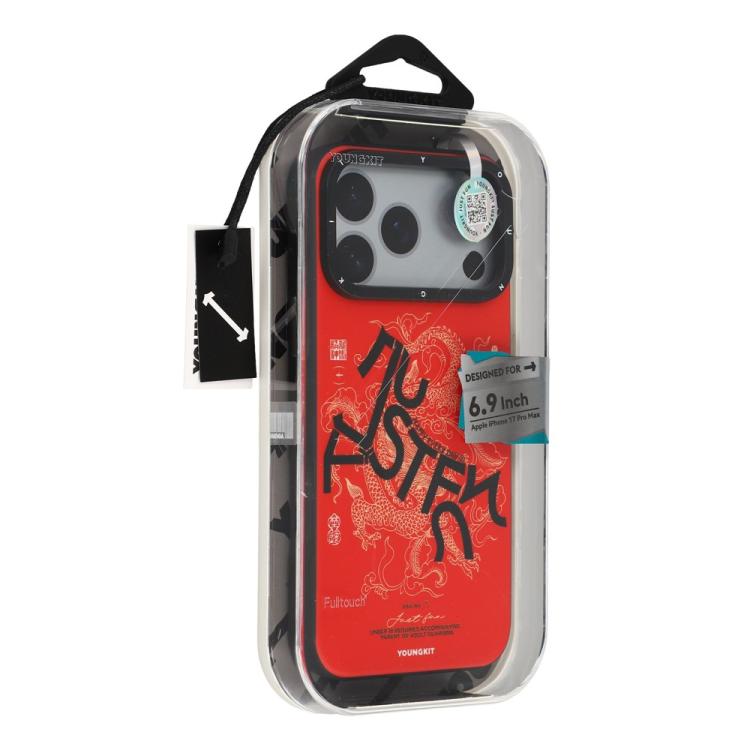 Custodia ibrida magnetica in TPU e PC della serie YOUNGKIT Loong Horse Spirit., For iPhone 17 Pro Max, For iPhone 17 Pro