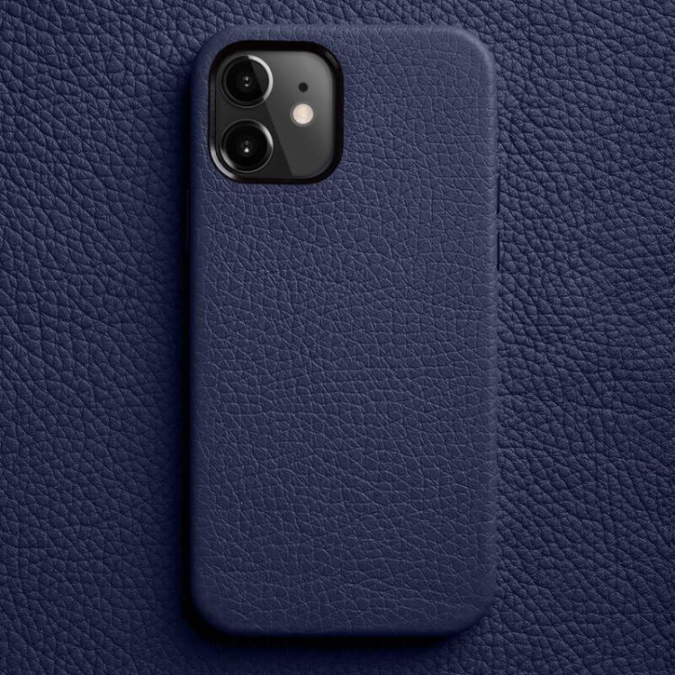 Custodia per telefono melkco in vera pelle con texture litchi e cornice metallica per l'obiettivo., For iPhone 13, For iPhone 12, For iPhone 12 Pro Max, For iPhone 12 Pro