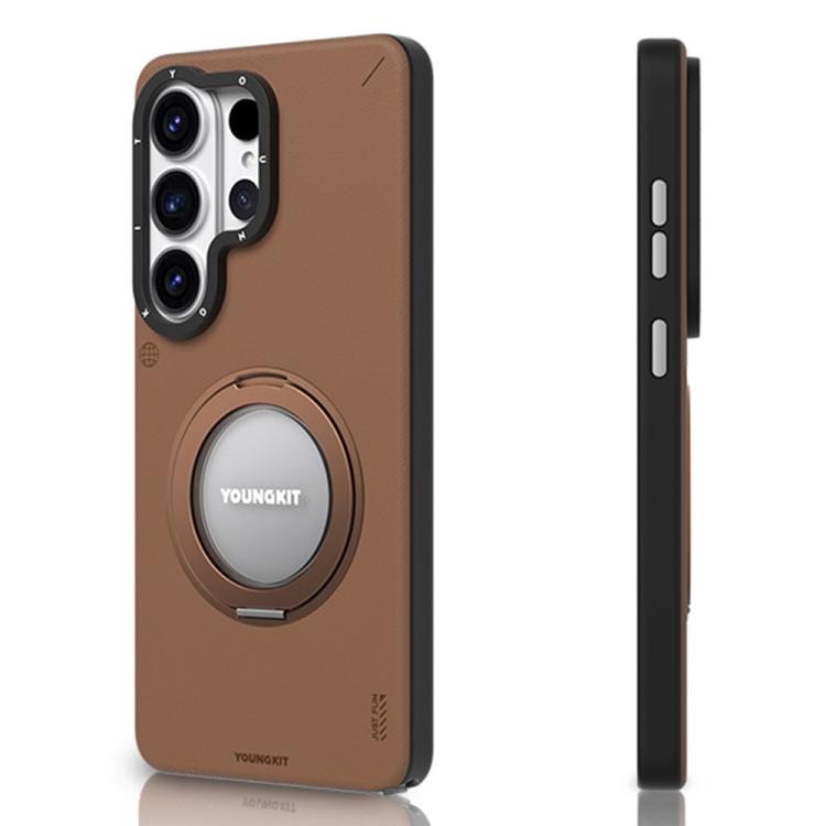 Custodia magnetica per telefono YOUNGKIT Technology Skin Series con supporto girevole., For Samsung Galaxy S26 Ultra 5G