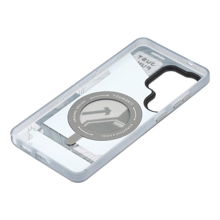 Custodia magnetica per telefono YOUNGKIT Starship Series con supporto girevole in TPU IMD, For Samsung Galaxy S26 Ultra 5G