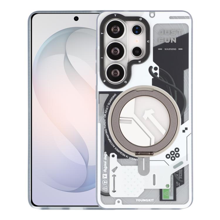 Custodia magnetica per telefono YOUNGKIT Starship Series con supporto girevole in TPU IMD, For Samsung Galaxy S26 Ultra 5G