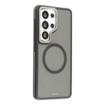 YOUNGKIT Custodia ibrida magnetica per telefono con finitura opaca TPU/PC effetto sabbia rocciosa., For Samsung Galaxy S26 Ultra 5G