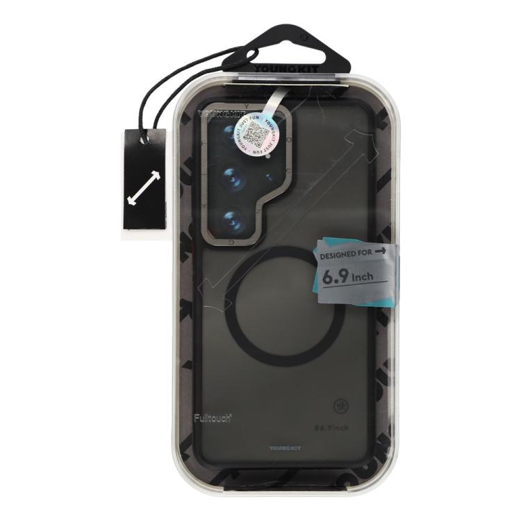 YOUNGKIT Custodia ibrida magnetica per telefono con finitura opaca TPU/PC effetto sabbia rocciosa., For Samsung Galaxy S26 Ultra 5G