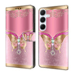 Custodia per telefono in ecopelle con effetto cristallo., For Samsung Galaxy A14 4G / 5G