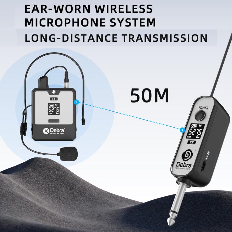 Microfono wireless UHF indossabile DEBRA DT-01