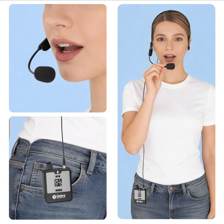 Microfono wireless UHF indossabile DEBRA DT-01