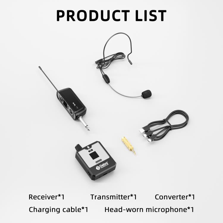 Microfono wireless UHF indossabile DEBRA DT-01