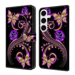 Custodia per telefono in ecopelle con effetto cristallo., For Samsung Galaxy S23 5G