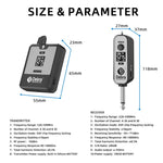 Sistema microfoni wireless UHF 2 TX e 1 RX portatile
