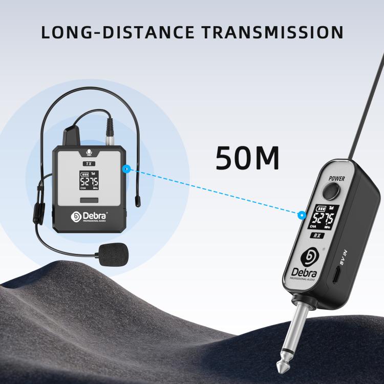 DEBRA DT-02 Ear-worn UHF Wireless Microphone System 2 TX & 1 RX, DT-02