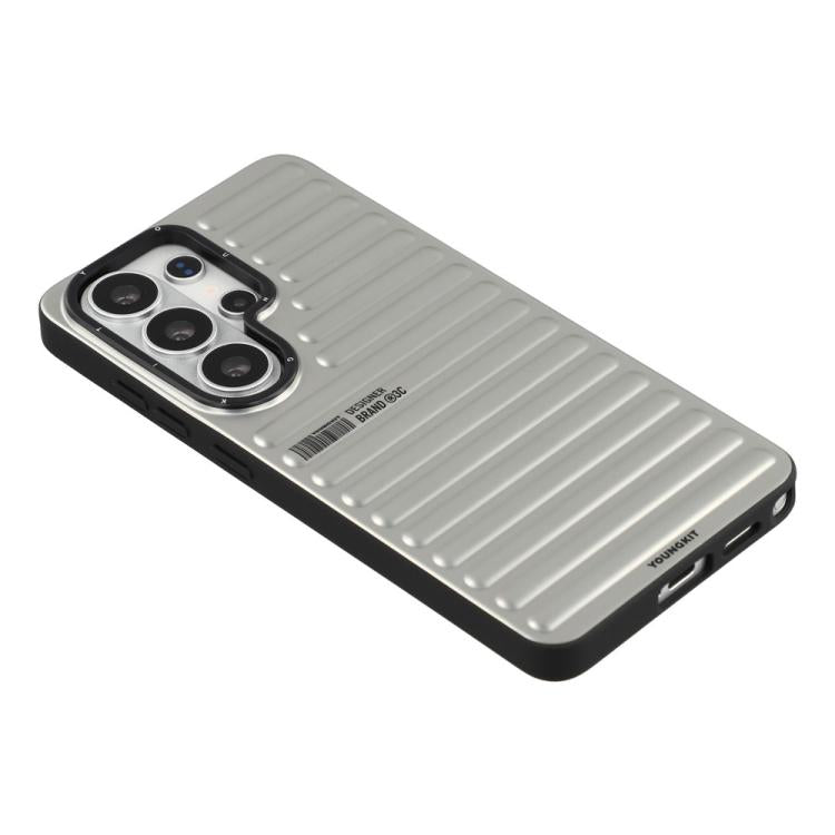 Custodia magnetica per telefono YOUNGKIT True Color con texture a valigia IMD in TPU., For Samsung Galaxy S26 Ultra 5G