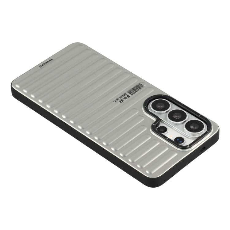 Custodia magnetica per telefono YOUNGKIT True Color con texture a valigia IMD in TPU., For Samsung Galaxy S26 Ultra 5G
