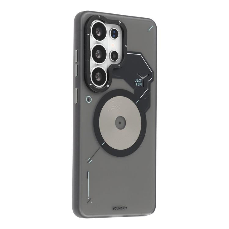 Custodia ibrida magnetica per telefono YOUNGKIT Disc Design Series in TPU e PC, For Samsung Galaxy S26 Ultra 5G