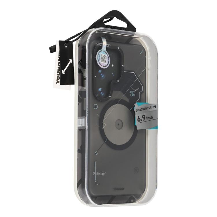 Custodia ibrida magnetica per telefono YOUNGKIT Disc Design Series in TPU e PC, For Samsung Galaxy S26 Ultra 5G